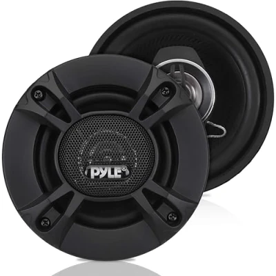 Afbeelding van Pyle 2 Weg Universele Autostereo Luidsprekers 240W 10,16 cm Coaxiale Professionele Audio Autoluidsprekers OEM Snelle Vervangingsonderdelen Voor Deur /Zijkantmontage in Voertuigen, Zwart