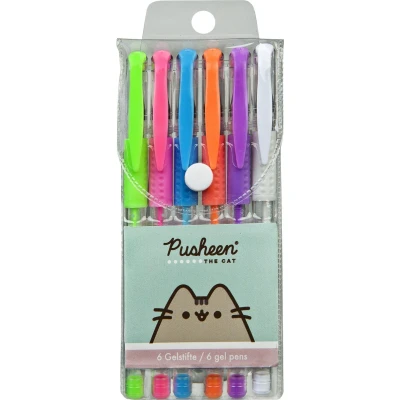 Afbeelding van Pusheen The Cat 6 Gelpennen