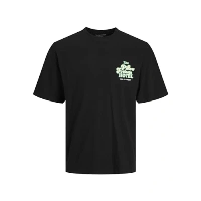 Afbeelding van Jack &amp; Jones Jortoast TEE CREW NECK Tshirt print, Heren, Maat: Large, Black