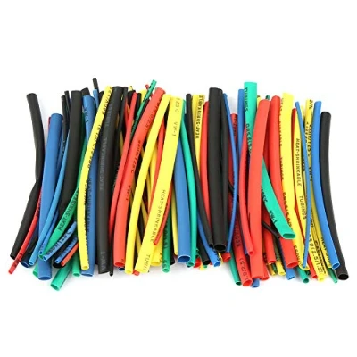Afbeelding van 100 stuks Krimpkous Set Waterdicht 100mm Assortiment Gekleurd, 5 Maten Kleur