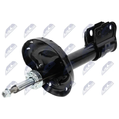 Afbeelding van NTY A SB 015 Schokdemper Vooras links Gasdruk Dubbelpijp Veerpoot Pen bovenaan, Klem onderaan SUBARU: Outback III (BL, BP) 3.0 AWD, 2.0 D AWD