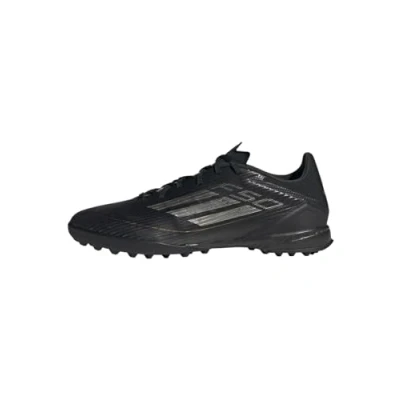 Afbeelding van adidas Performance F50 League TURF Voetbalschoenen voor kunstgras, Heren, Maat: 46, Core black/iron metalic/gold metallic Textiel/ synthetisch