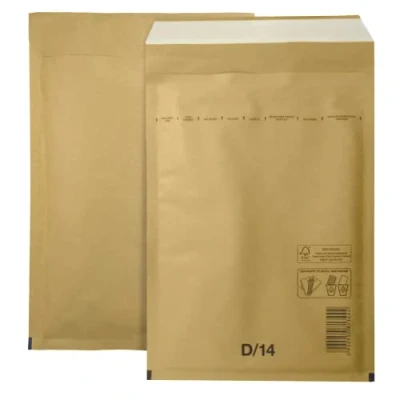 Afbeelding van Netuno 10 stuks noppenenveloppe D4 200x275mm bruin enveloppen gewatteerde recycling scheurvrije verzendzak met luchtfolie