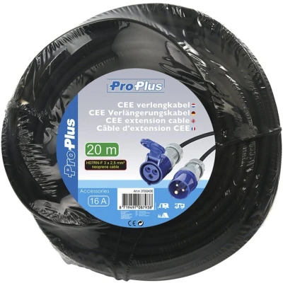 Afbeelding van Pro Plus CEE Verlengkabel 20 meter 3 x 2.5 mm2