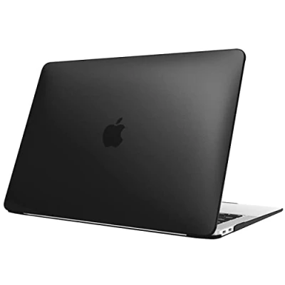 Afbeelding van Fintie Hoes compatibel met MacBook Air 13 (2018 2020 vrijgave) A2337 M1 A2179 A1932, ultradunne matte hardcase beschermhoes Snap Case 13&quot; Retina, (B Zwart)