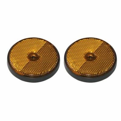 Afbeelding van Pro Plus Reflector met Schroefbevestiging Ø 60 mm Oranje 2 stuks