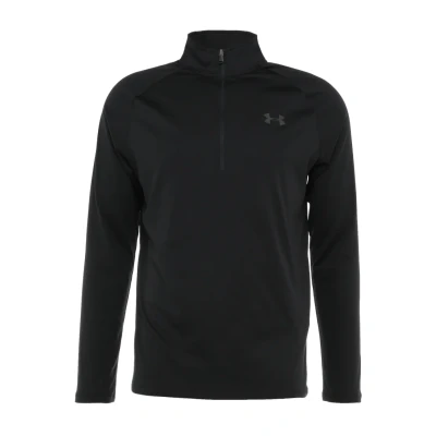 Afbeelding van Under Armour TECH ZIP Longsleeve, Heren, Maat: XS, Black/charcoal