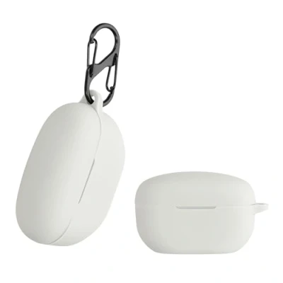 Afbeelding van kwmobile Hoes geschikt voor Sony WF 1000XM5 Siliconen cover oordopjes in wit