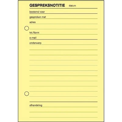 Afbeelding van Sigel Expres Message books Gespreksnotitieboek, A6 , 100 vel (krimp 5 stuks)
