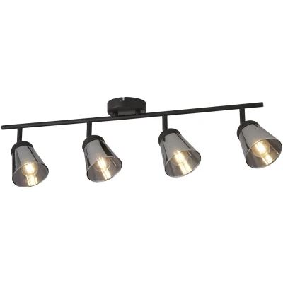 Afbeelding van Searchlight Smoke plafondlamp Mega 4 lichts 61170 4SM