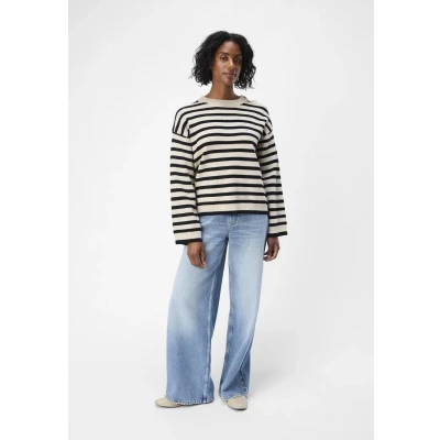 Afbeelding van Object Objelly Trui, Dames, Maat: Small, Sandshell/black