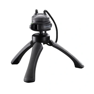 Afbeelding van Mantona Kaleido Gaia lichte mini tafel en handstatief (geschikt voor spiegelreflex, digitale camera&#039;s camcorders) deep grey