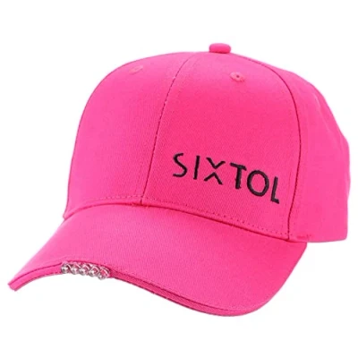 Afbeelding van SIXTOL B Cap Honkbalpet met ledlicht, 25 lm, opladen via USB, universele maat, roze, Eén maat