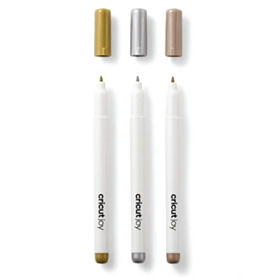 Afbeelding van Cricut Permanent markers 1.0mm, 3er Stiftset Goud, Zilver, Koper