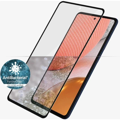 Afbeelding van PanzerGlass E2E Microfracture antibacterieel glas voor Samsung Galaxy A72 met zwart frame