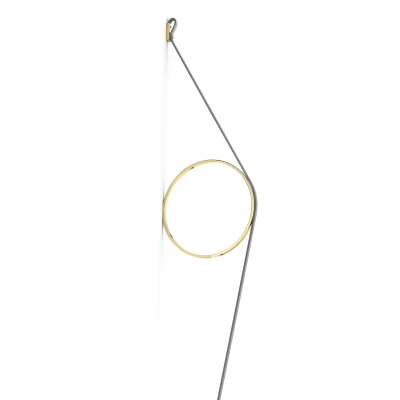 Afbeelding van Flos Wirering wandlamp LED grijsgoud