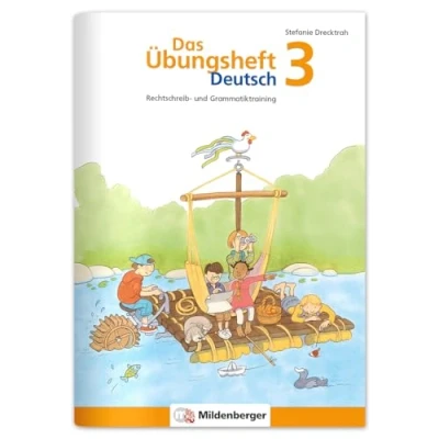 Afbeelding van Das Übungsheft Deutsch 3: Rechtschreib und Grammatiktraining für Klasse 1 bis 4. Mit Stickerbogen Lösungsbeilage