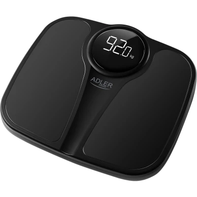 Afbeelding van Adler Personenweegschaal Met LED Display AD 8172b Zwart
