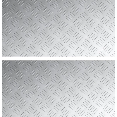Afbeelding van vidaXL Zilver Metaal 80 x 40 0.3 cm Patroon Trap Treads