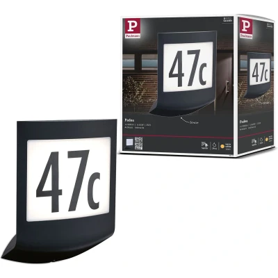 Afbeelding van PAULMANN 94512 LED buitenlamp (wand) 8.5 W Antraciet