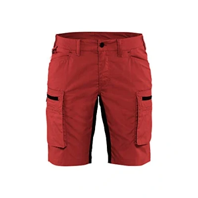 Afbeelding van Blaklader Dames Service Short met stretch 7149 1845 Rood/Zwart C30