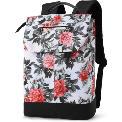 Afbeelding van Inovra ® rugzak voor dames, dagrugzak met laptopvak en anti diefstaltas, reisrugzak laptoprugzak, uitstapjes, universiteit, school kantoor