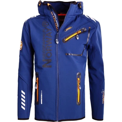 Afbeelding van Geographical Norway Softshell Jas Donkerblauw/Oranje Royaute M