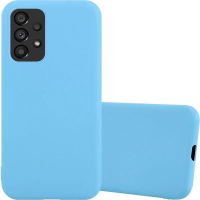Afbeelding van Cadorabo Hoesje geschikt voor Samsung Galaxy A53 5G in CANDY BLAUW Beschermhoes gemaakt van flexibel TPU silicone Case Cover
