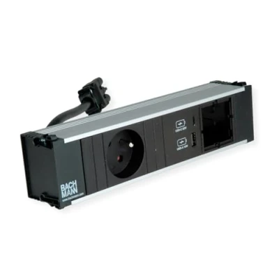 Afbeelding van Bachmann, Stekkerdoos, CONI 1xUTE 1xUSB A&amp;C 22W 1xCM 0,2m GST18 (1 x, CEE 7/5, 7/3, 0.20 m)