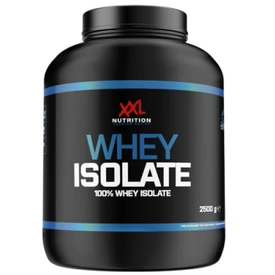 Afbeelding van XXL Nutrition Whey Isolaat Proteïne poeder, Eiwit Shakes, Protein Isolate Eiwitpoeder Aardbei 2500 gram
