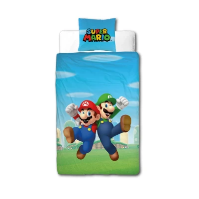 Afbeelding van Super Mario en Luigi Microvezel Beddengoed Set (140x200cm + 63x63cm)