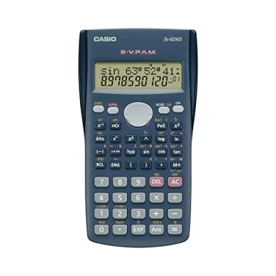 Afbeelding van Casio FX 82MS Wetenschappelijke rekenmachine, donkergrijs