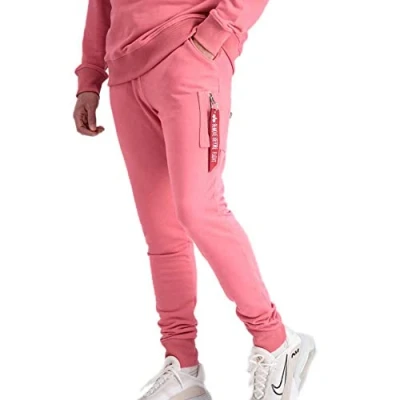 Afbeelding van Alpha Industries X Fit Slim Cargo Pant Heren Sweatbroek Coral Red