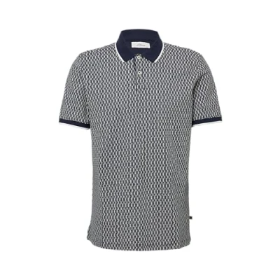 Afbeelding van s.Oliver UND Kontrastdetails Poloshirt, Heren, Maat: Large, Tiefblau