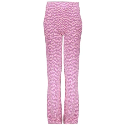 Afbeelding van Geisha Girls Broek Wide Leg Graphic Print Rose 158