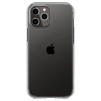 Afbeelding van Apple iPhone 12 Hoesje Kunststof Spigen Hardcase/Backcover Transparant Telefoonhoesje Shockproof/Valbescherming
