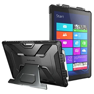 Afbeelding van SUPCASE Unicorn Beetle Pro Hoes Geschikt voor Microsoft Surface 4 7 Stofdichte Case met Ingebouwde Screenprotector Full Protect valbescherming Kickstand Zwart