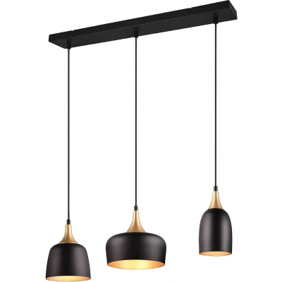 Afbeelding van TRIO CHIRAZ Hanglamp Zwart goud