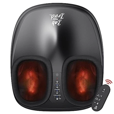 Afbeelding van BOB AND BRAD Lite Voetmassageapparaat met Warmte Functie, Shiatsu Kneading Voet Massager Electric Foot Afstandsbediening, verlicht vermoeide voeten. Grote geschenken