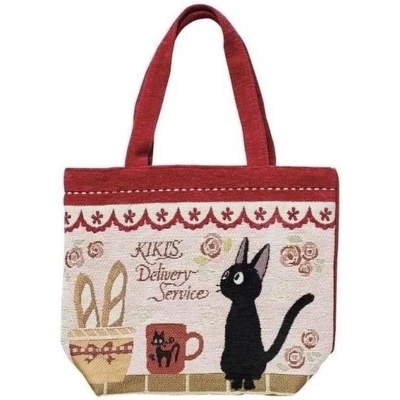 Afbeelding van Ghibli Kiki&#039;s Vliegende Koeriersdienst Tote Bag Jiji Brood Baguettes