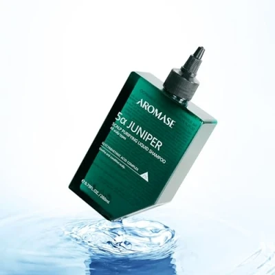 Afbeelding van AROMASE 5α Juniper Scalp Purifying Liquid Shampoo, Award Winning Exfoliator Ideaal voor aandoeningen, psoriasis, dermatitis, droge en gevoelige huid, olie haar, 260 ml