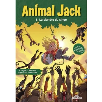 Afbeelding van Animal Jack Tome 3 La planète du singe Lecture roman jeunesse Dès 7 ans