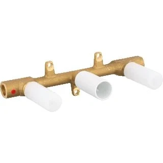 Afbeelding van Grohe inbouwdeel 3 gats wandwastafelmengkraan