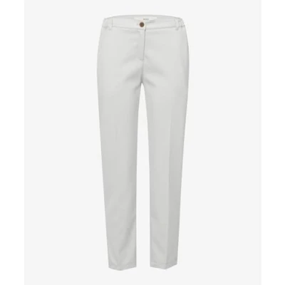 Afbeelding van Style Maron S Wool Touch broek in ontspannen silhouet, ivoor, 32W x 30L
