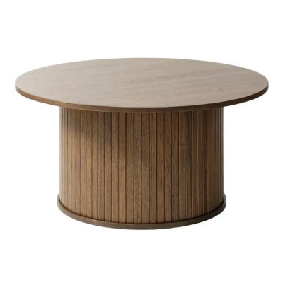 Afbeelding van Hygge Interiors Nola Ronde Salontafel Gerookt Eiken