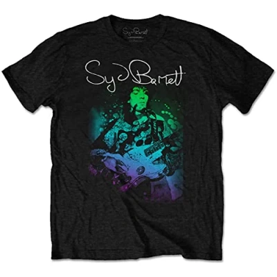 Afbeelding van Syd Barrett Psychedelic Heren T shirt XL Zwart