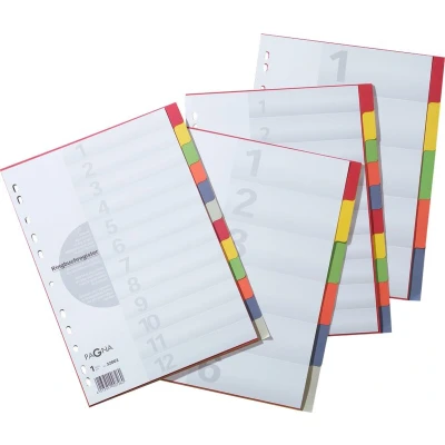 Afbeelding van PAGNA indexbladen karton met dekblad, gebruik naar eigen inzicht, losbladig