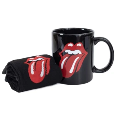 Afbeelding van The Rolling Stones &quot;Lips&quot; Gift Set met Mok 315ml en Paar Sokken EU 41 45