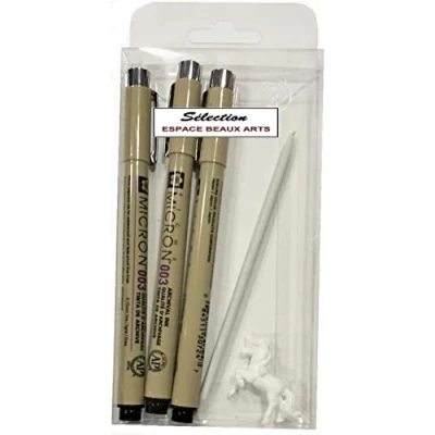 Afbeelding van SAKURA Pigma Micron Fineliner nr. 003 (0,15 mm) zwart, 3 stuks