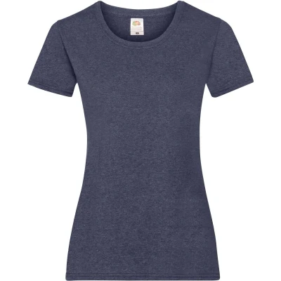 Afbeelding van Fruit Of The Loom Dames / Vrouwen Damens Fit Valueweight T shirt met korte mouwen (Vintage Heather)